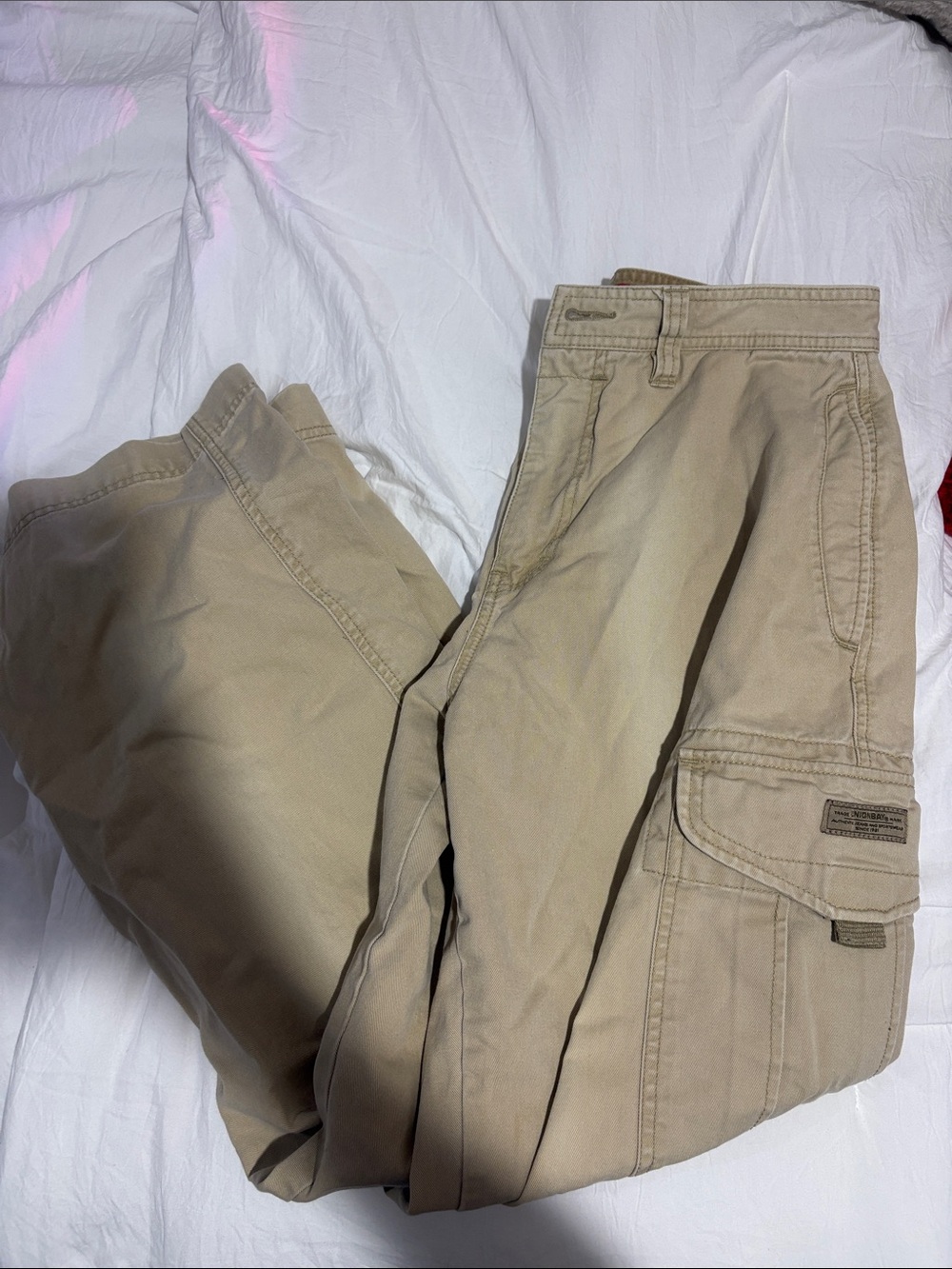 UNIONBAY Men's Tan Cargo Pants - Classic Utility Style
